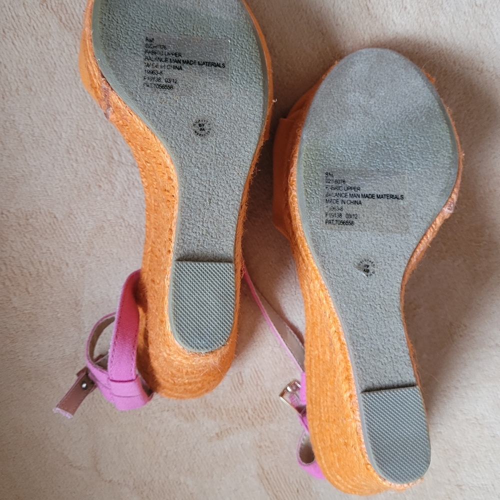 ANA SPRING SUMMER WEDGES SIZE 8 - Picture 5 of 9